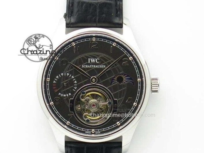 MIROTIME 0421 MoistureWicking Portuguese IW371491 ZF 1:1 Best Edition SS Blue Dial On Leather Strap A79350 (Slim Movement) V 7221